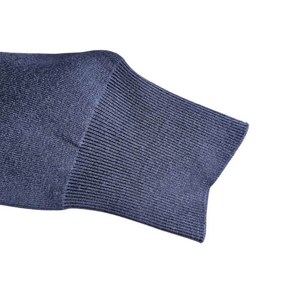 Sandro Paris Navy Blue Tie Front Sweater Sz 3 US L - Picture 5 of 10